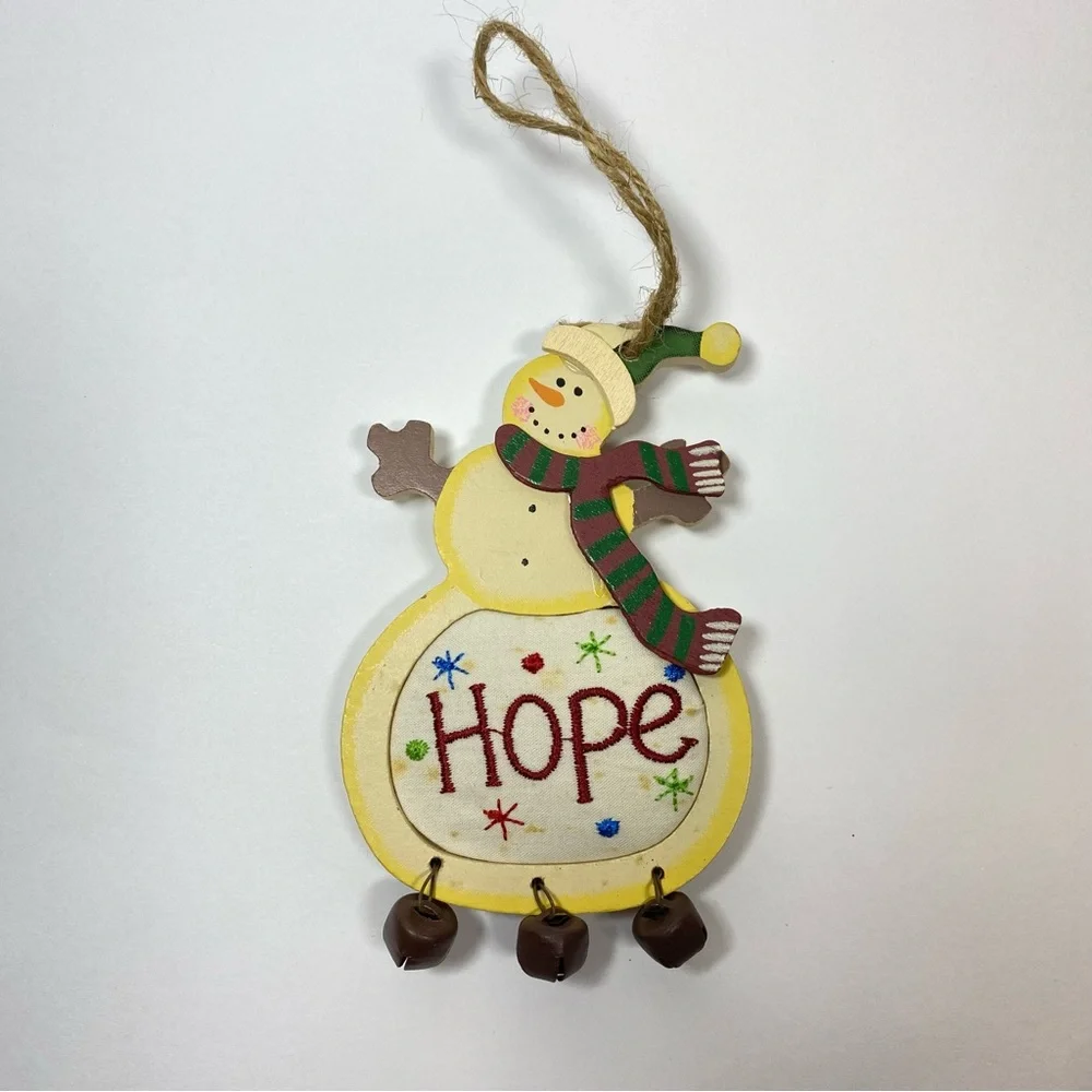 Hope Snowman Christmas Ornament - Picture 1 of 4